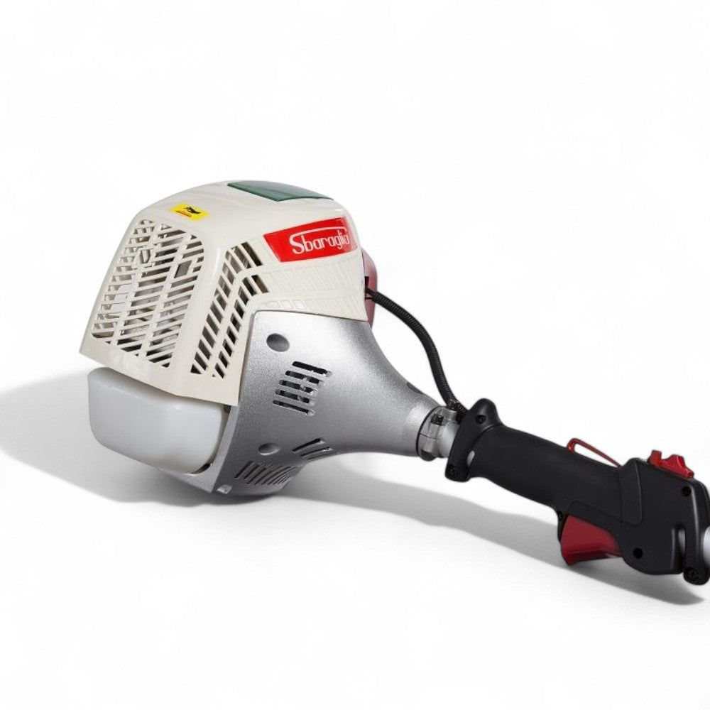Decespugliatore a scoppio 52 Cc motore 2 tempi raffreddamento automatico con impugnatura singola e avviamento a strappo Romeo 52
