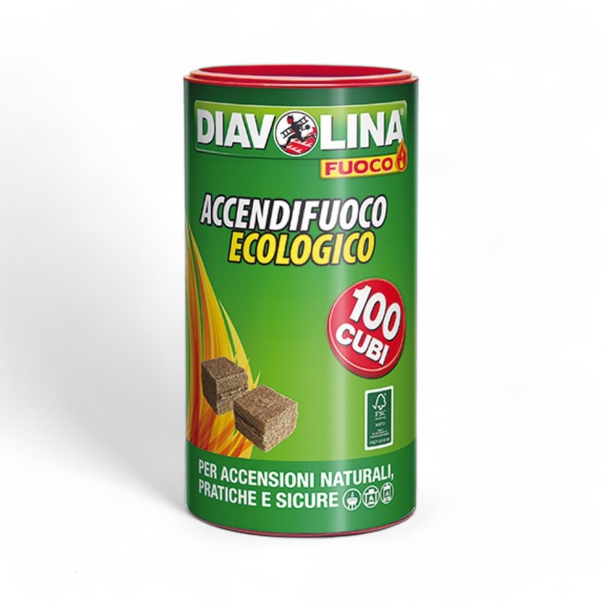 briquet grill écologique 'diavolina' 100 cubes