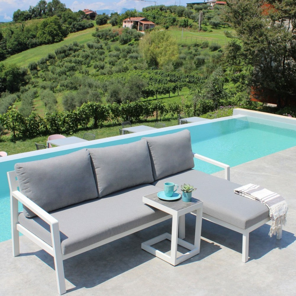 Canapé Komodo avec table basse avec coussins