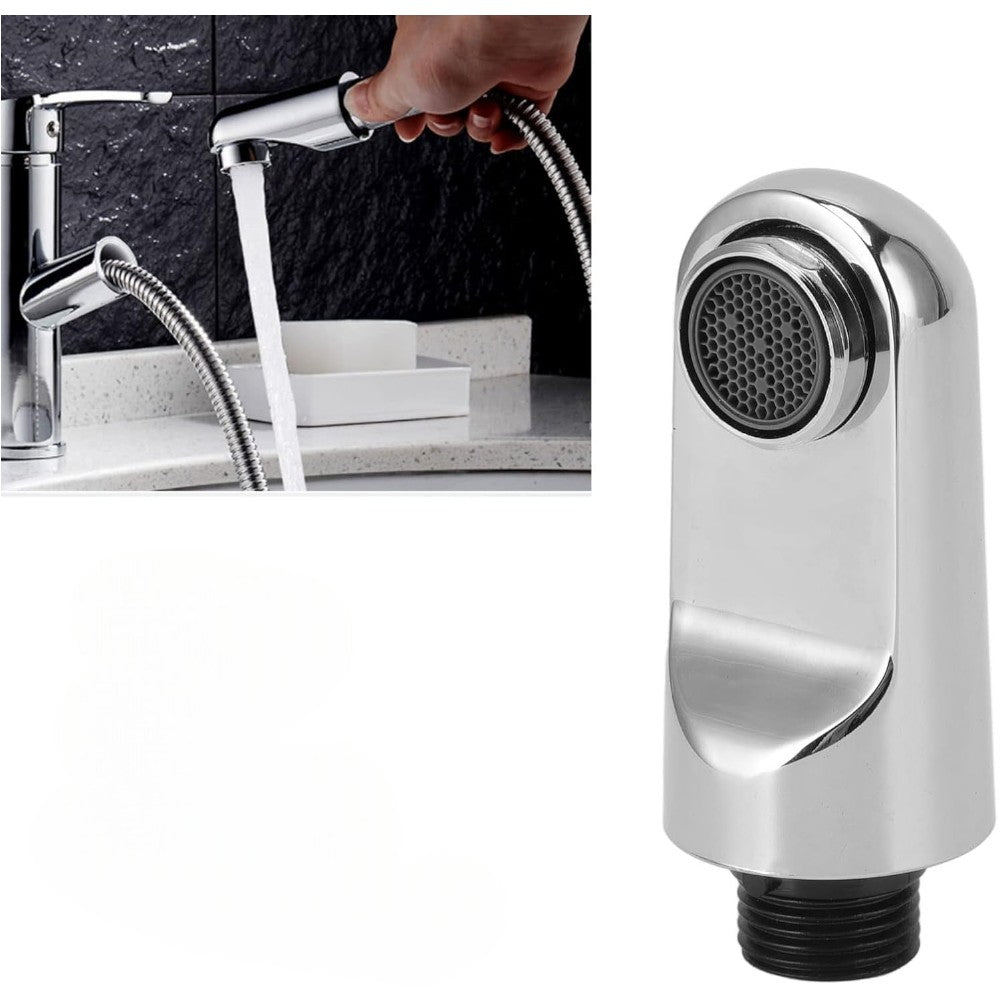 Doccetta monogetto cromo per lavabo estraibile