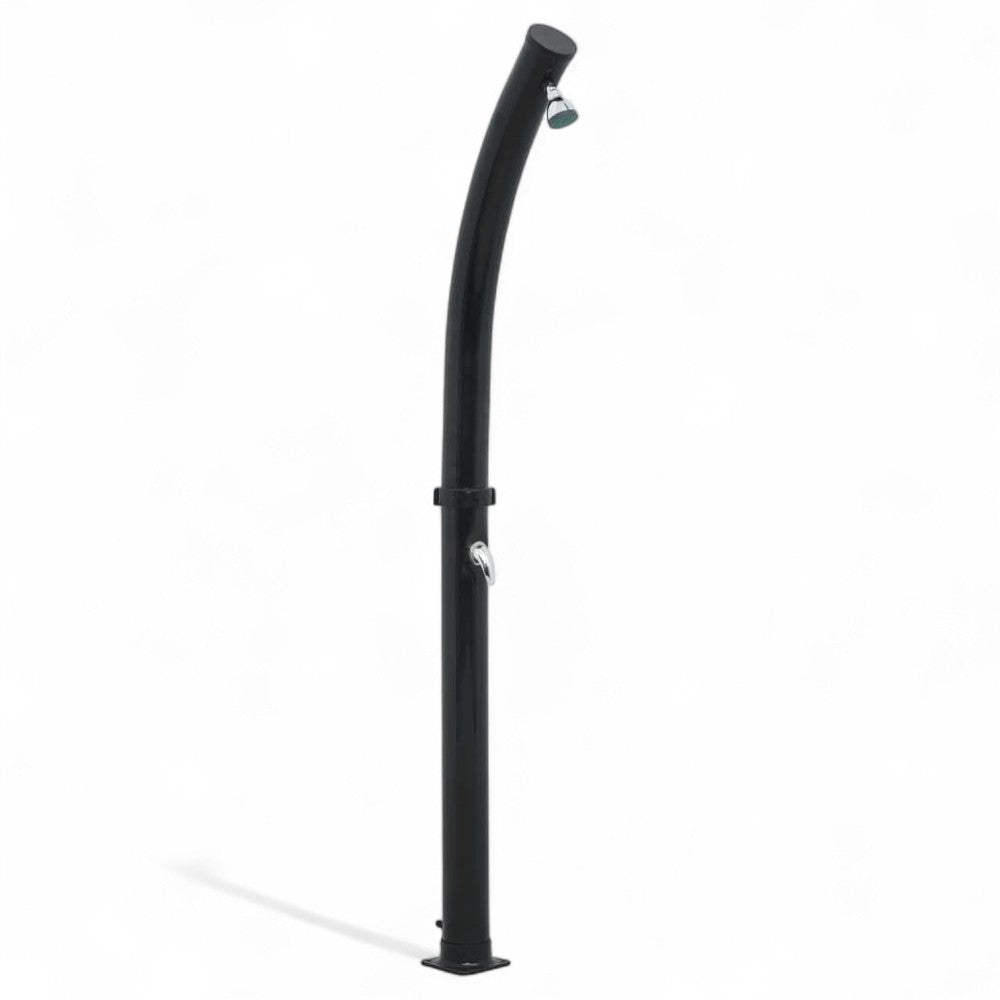 Doccia solare con soffione girevole in pvc + abs per esterno giardino 11,5x11,5xH222 cm