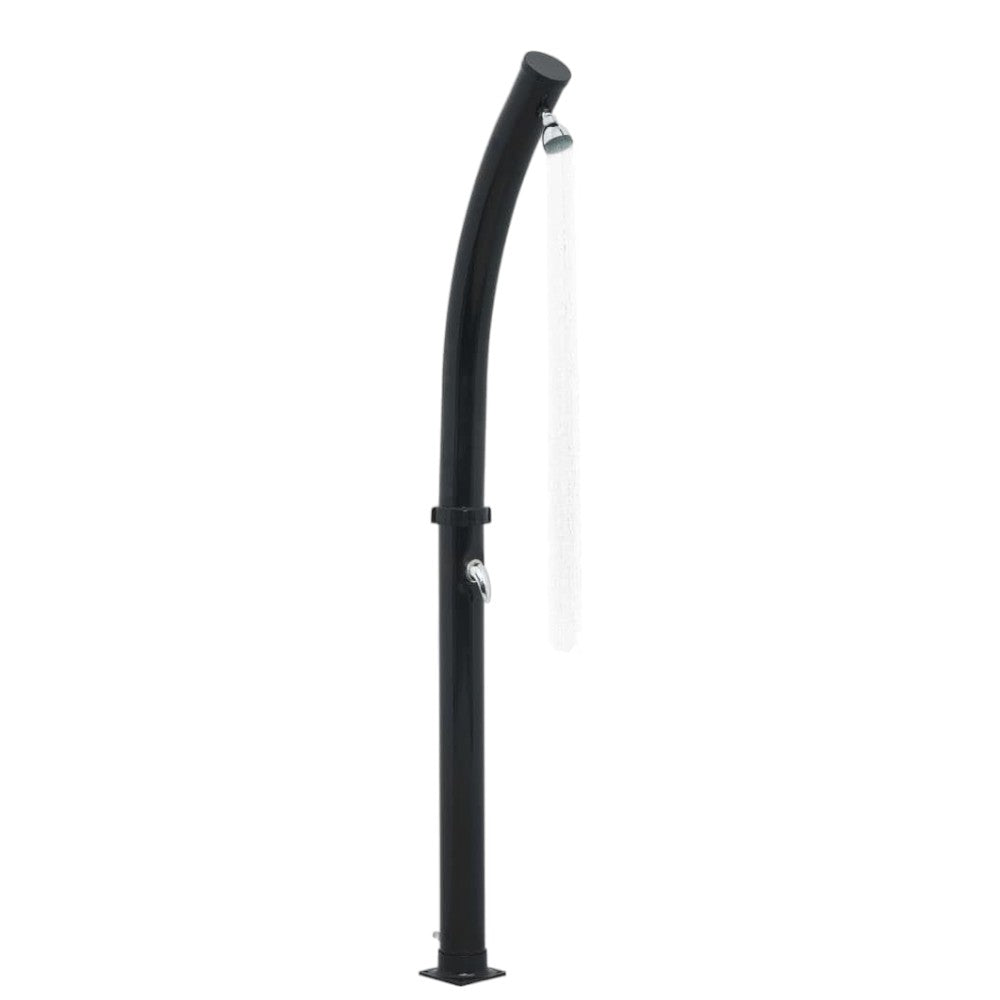 Doccia solare con soffione girevole in pvc + abs per esterno giardino 11,5x11,5xH222 cm