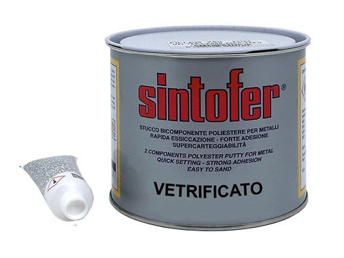 Enduit bi-composant à séchage rapide pour métaux et fibre de verre, pot de 750 ml