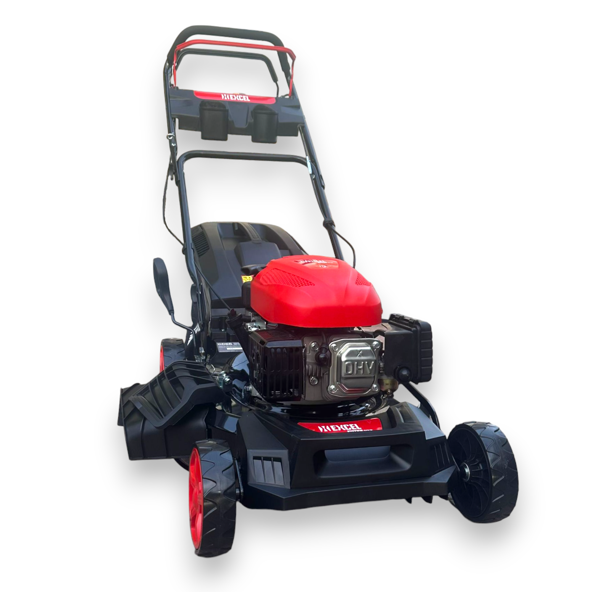 Tondeuse à gazon automotrice de 173 cm3 avec allumage électronique et hauteur de coupe réglable 
