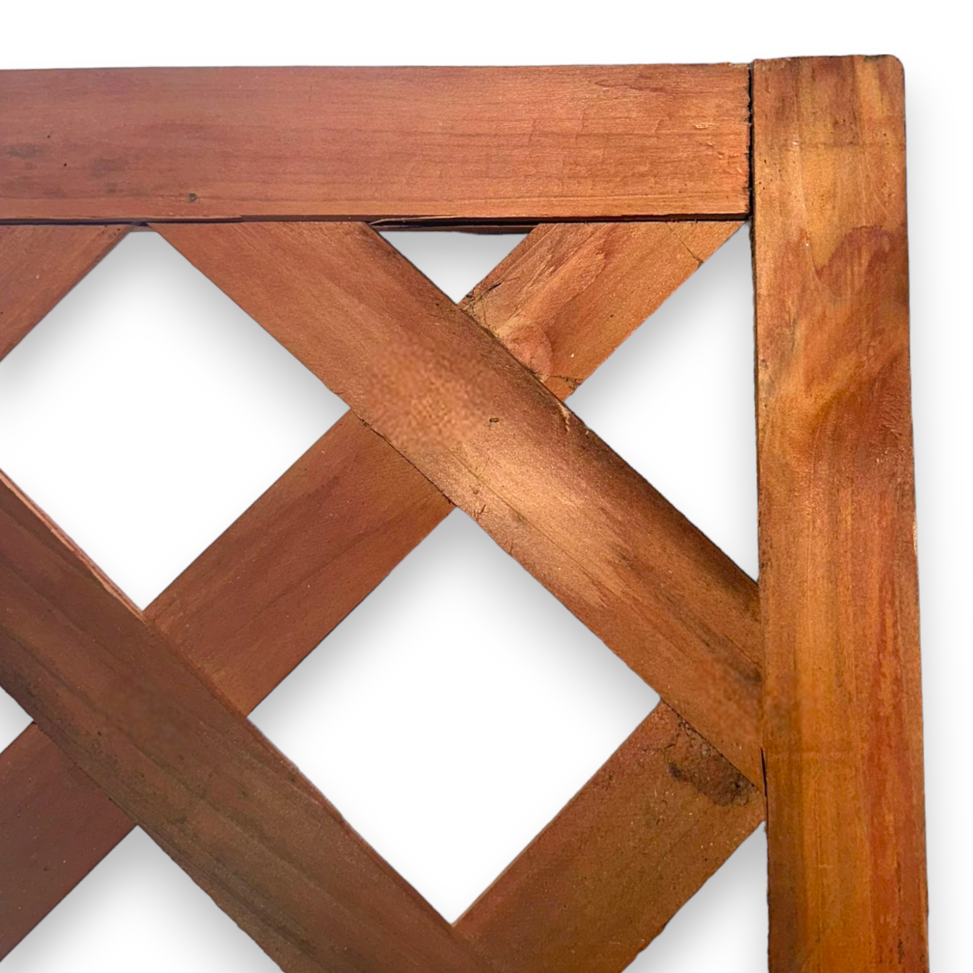 Panneau de grillage en bois treillis 90x180 cm clôture de jardin de balcon avec trou ovale ornemental