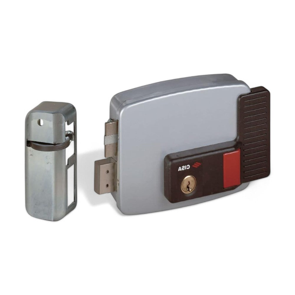 Serrure électrique pour portes en bois avec bouton interne 2 coups 11670 - mm.50 droite (11670501)