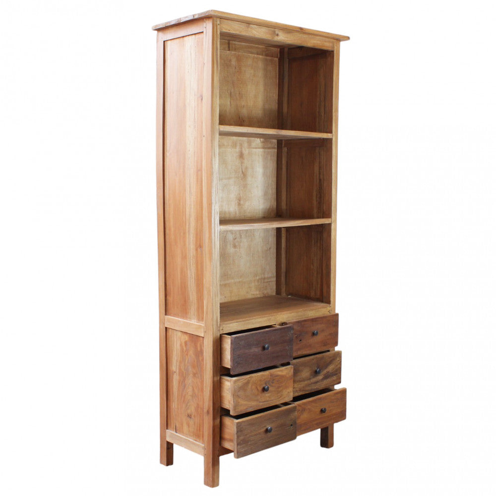 Mobile libreria in legno di mogano 80x40xH190 cm David