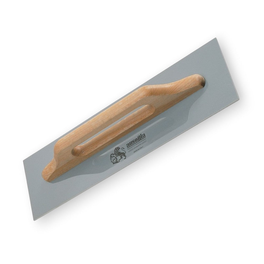 Truelle à plâtre en acier avec manche en bois - cm.48x12 - 42076