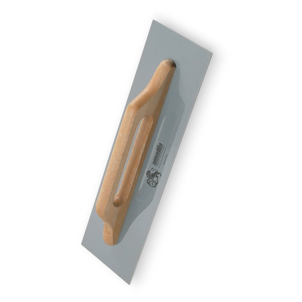 Truelle à plâtre en acier avec manche en bois - cm.48x12 - 42076