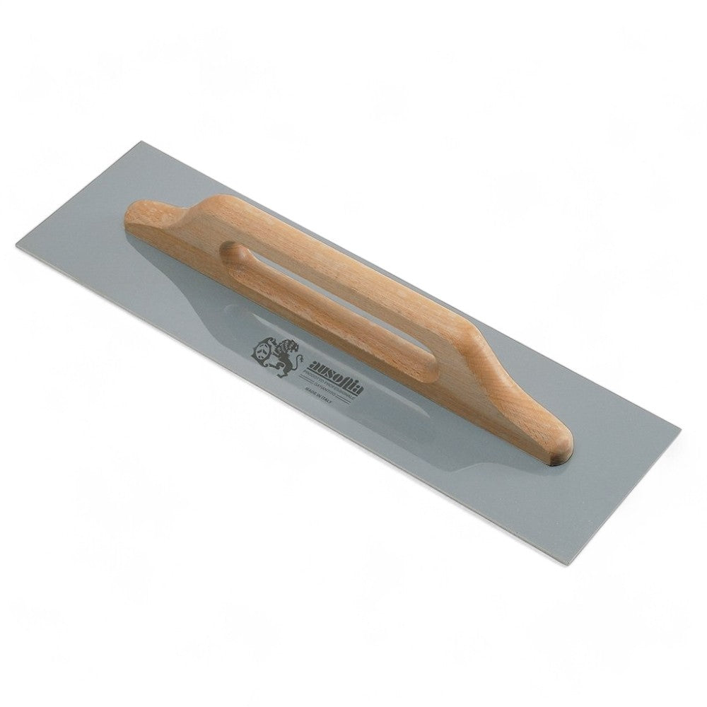 Truelle à plâtre en acier avec manche en bois - cm.48x12 - 42076