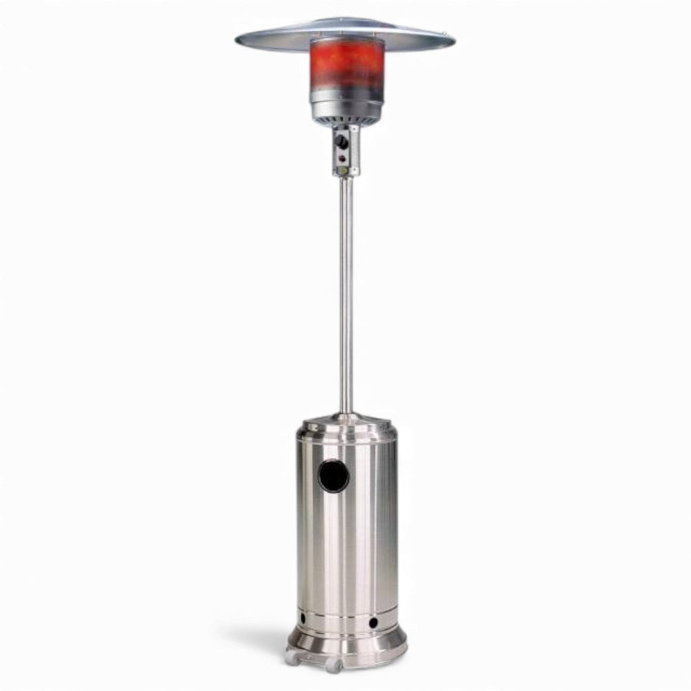 Poêle à gaz champignon Thermopatio pour usage extérieur en aluminium avec régulateur de gaz