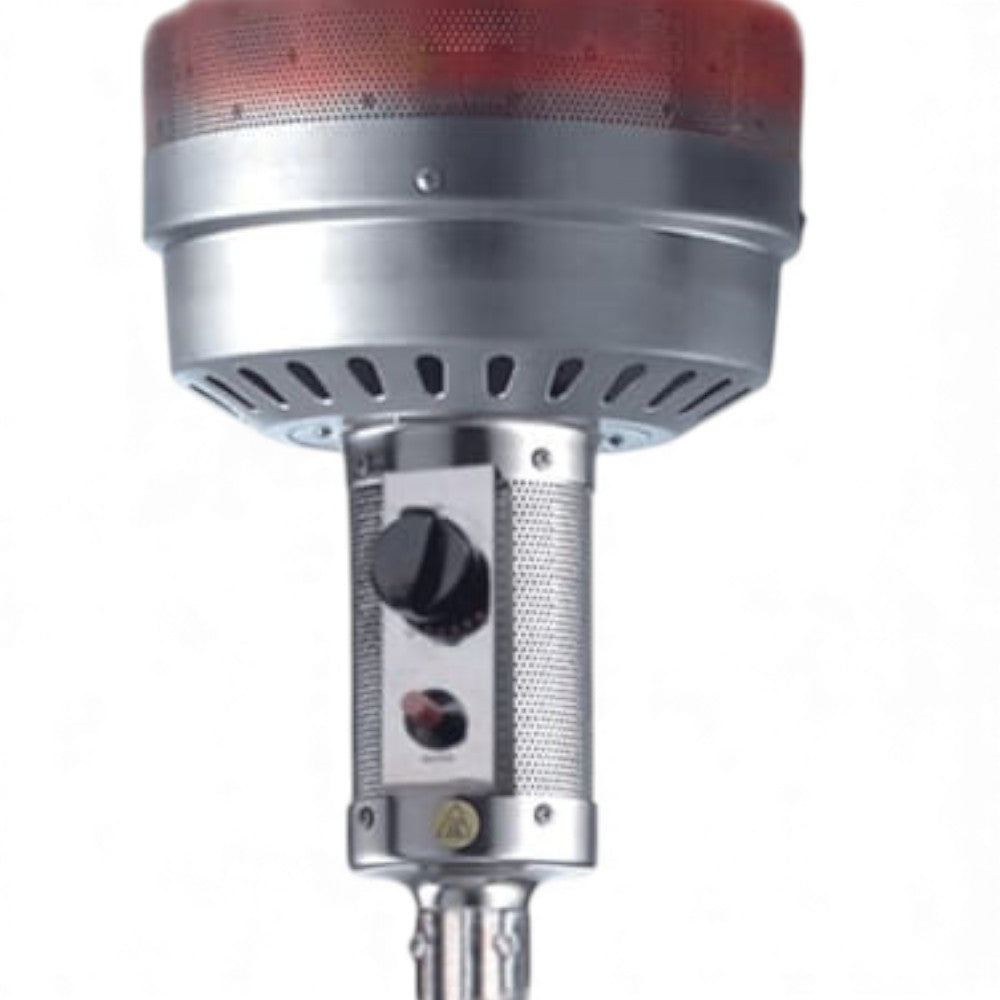 Poêle à gaz champignon Thermopatio pour usage extérieur en aluminium avec régulateur de gaz
