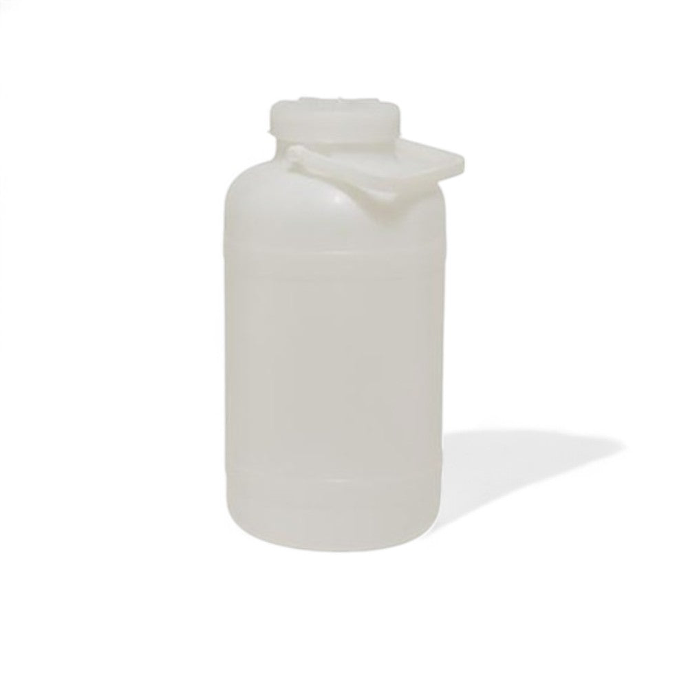 Fût à large ouverture en polyéthylène pour aliments sans robinet - 10 lt - ouverture ø 11 cm - mesures ø cm.22x40,7h.