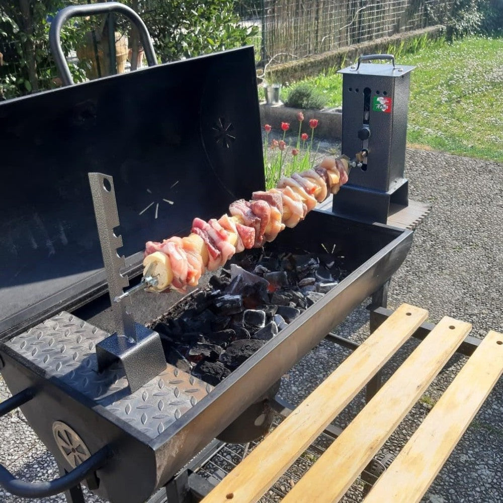 Rôtissoire électrique réglable avec 1 brochette - cm.14x13x36h. 2,5 kg