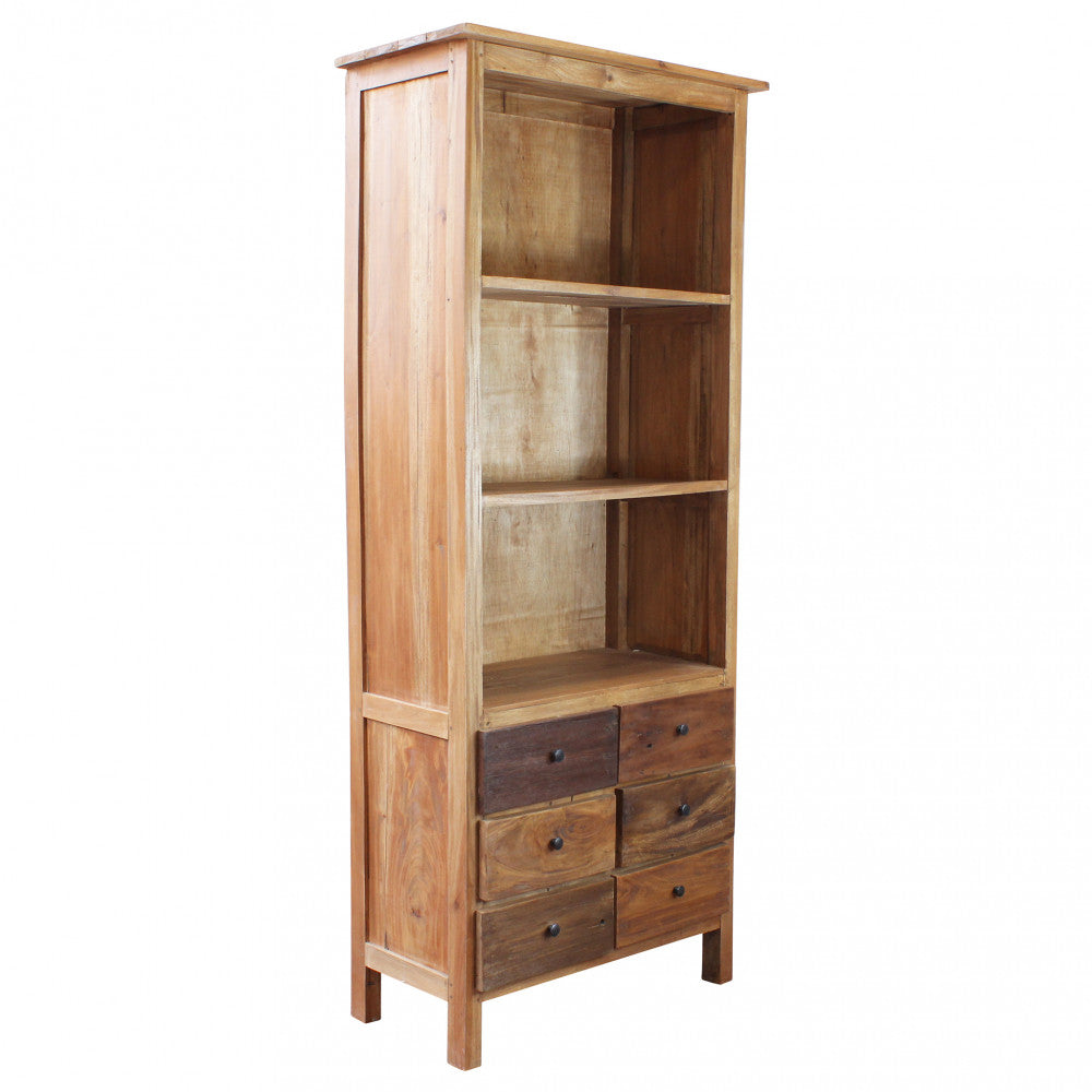 Mobile libreria in legno di mogano 80x40xH190 cm David