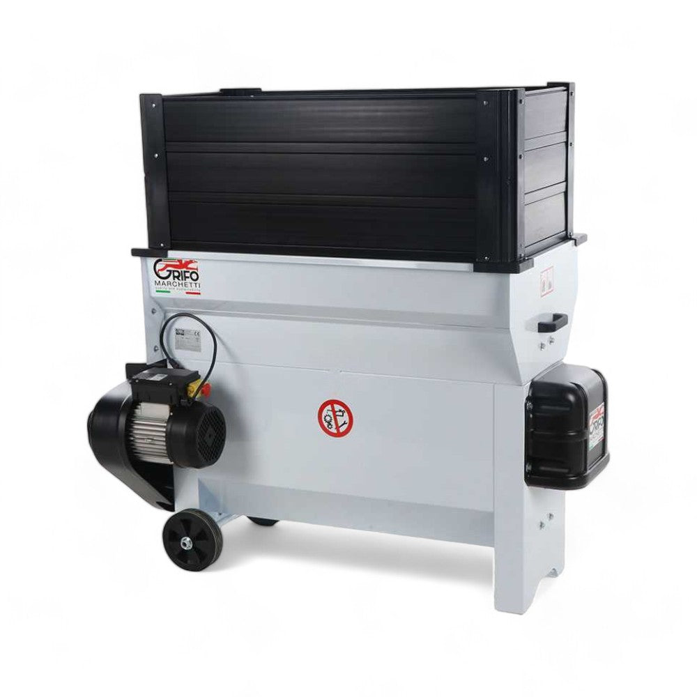 Égrappoir électrique fixe avec rehausse de protection et capacité 1,5Hp Dvep20F Grifo Marchetti