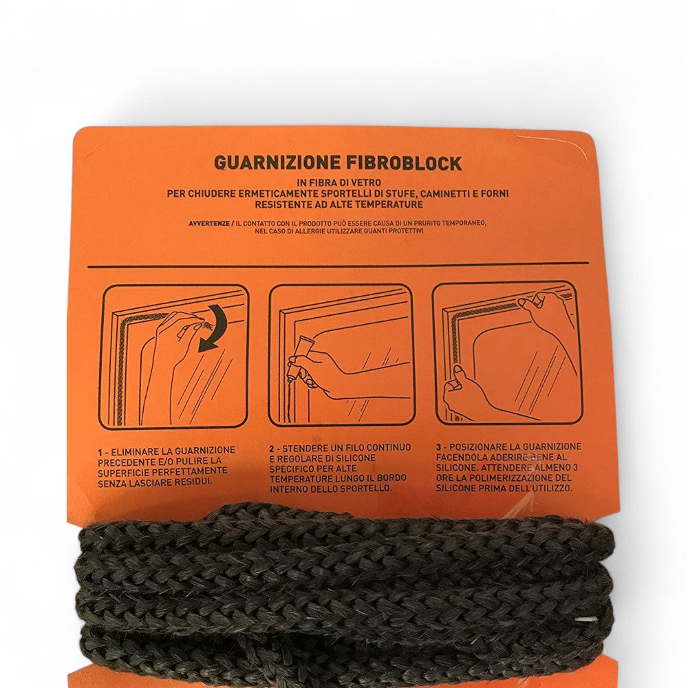 Guarnizioni in kit con diametro 10 mm fibroblock per stufe