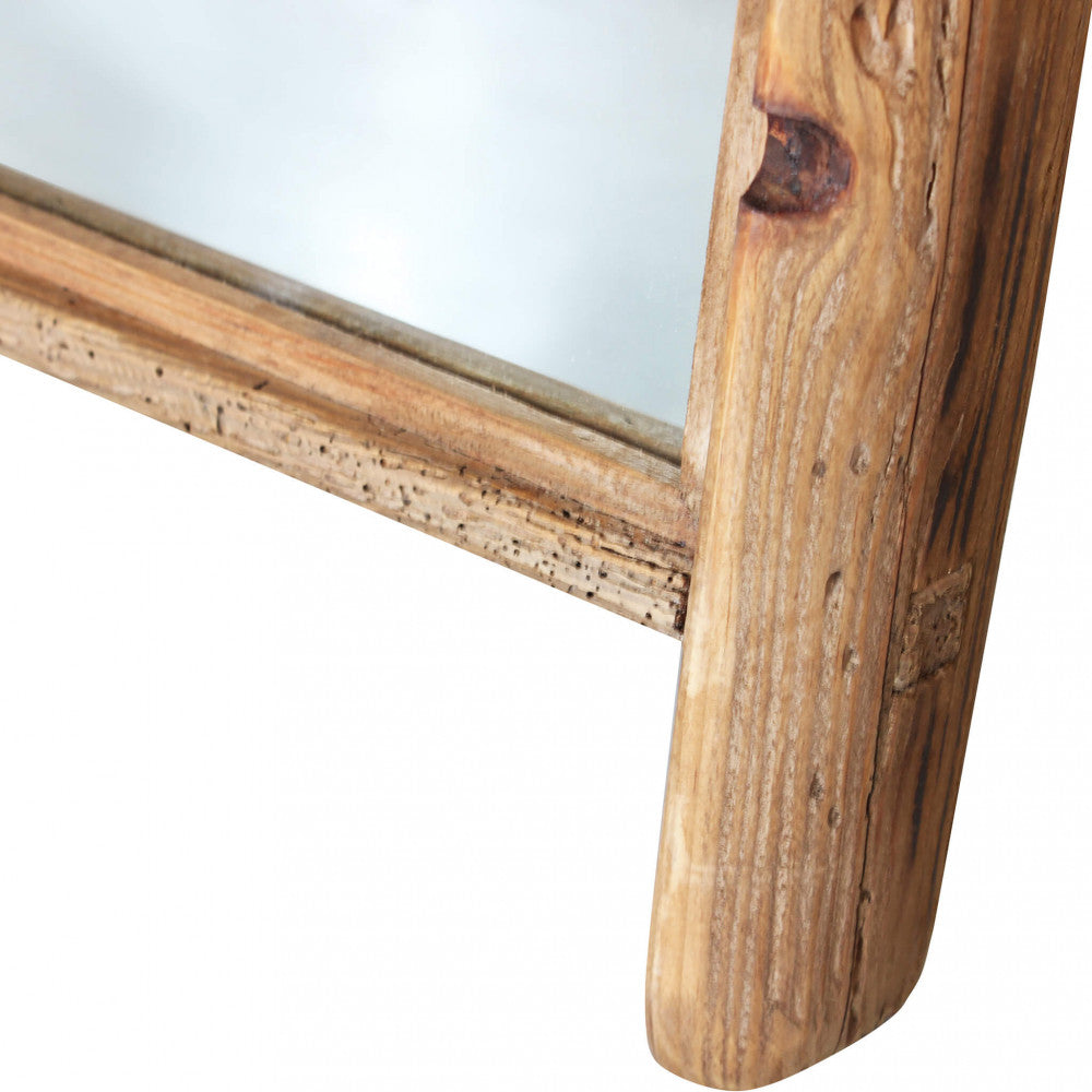Grand miroir sur pied 165x60 cm avec cadre en bois de pin Wember