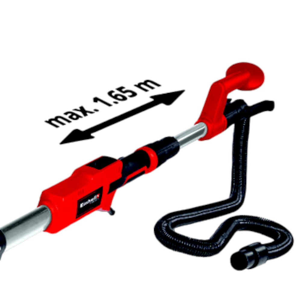 Ponceuse télescopique pour plafonds et grandes surfaces avec aspirateur intégré et mallette TE-DW 18/225 LI BL Einhell 