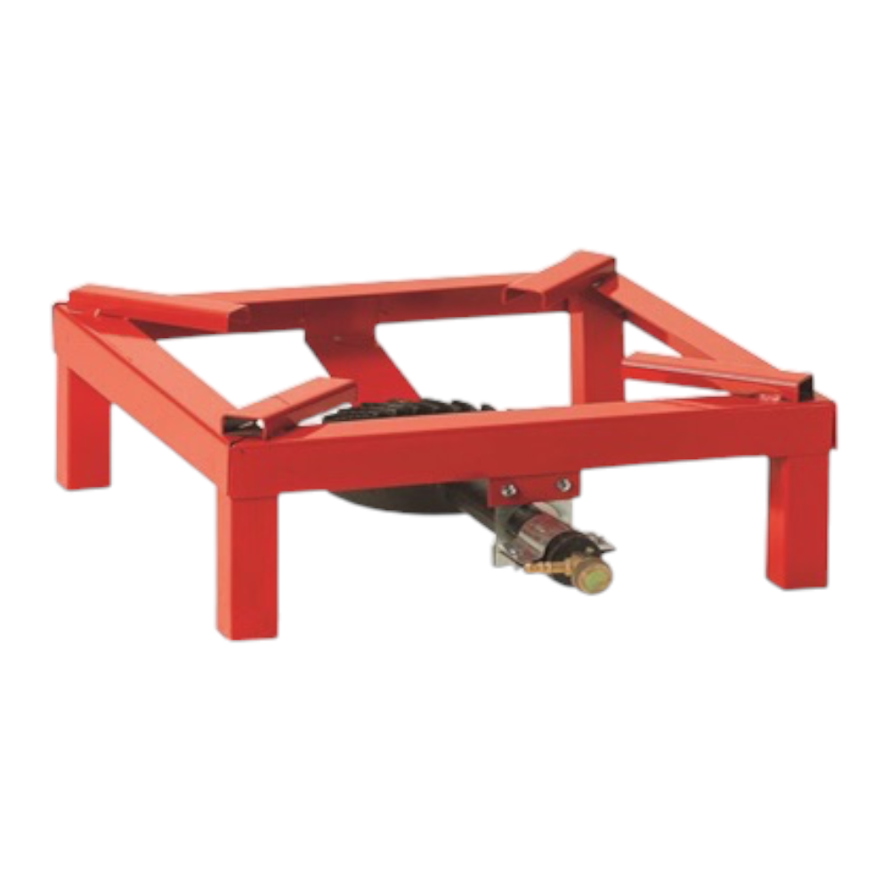 Réchaud à gaz de camping avec cadre rouge réchaud 40x40cm