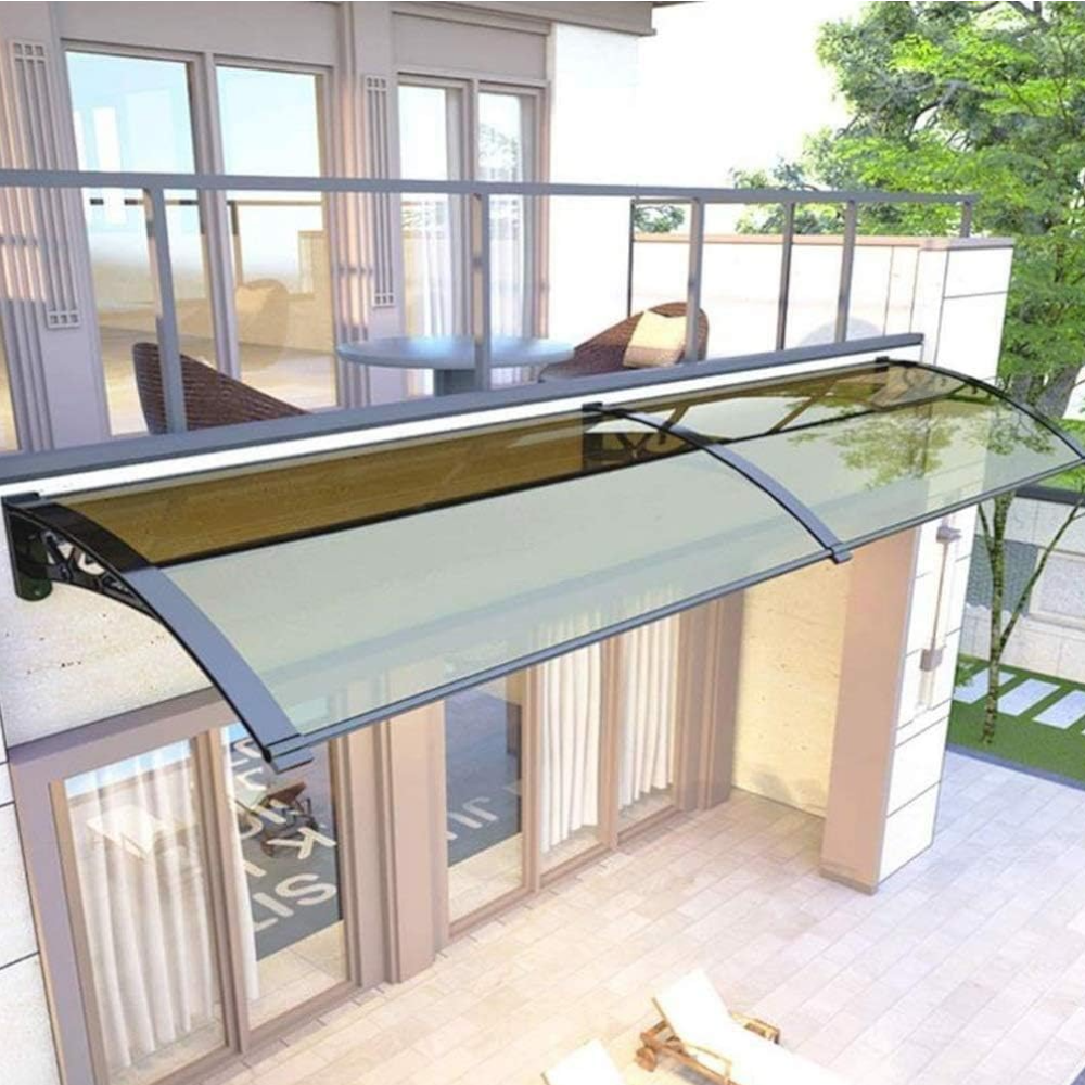 Abri extérieur transparent en polycarbonate avec kits de différentes tailles