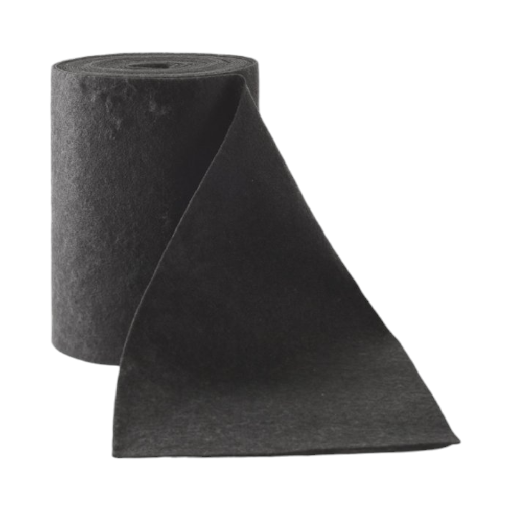 Filtre pour hottes aspirantes à charbon actif en fibre de polyester et poussière de charbon 50x100 cm