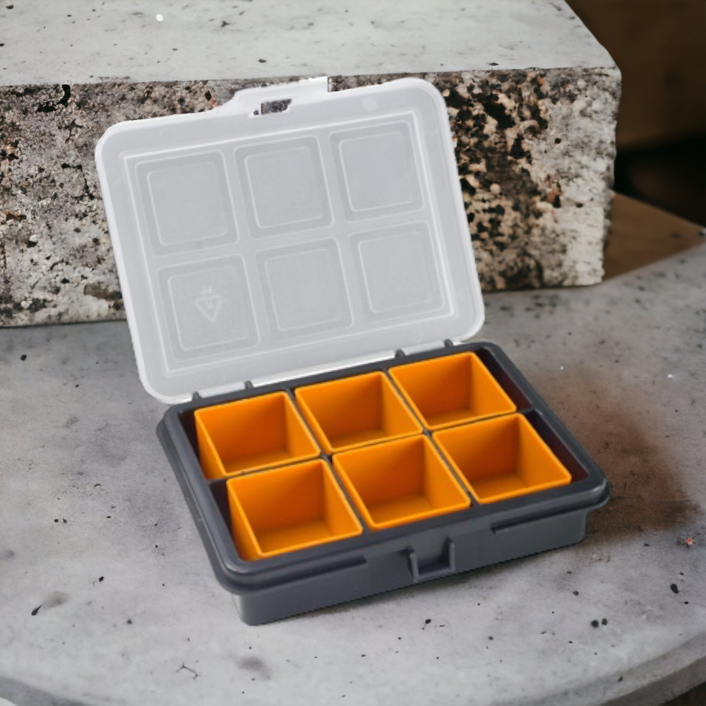 Mini boîte de rangement de matériel avec plateaux amovibles