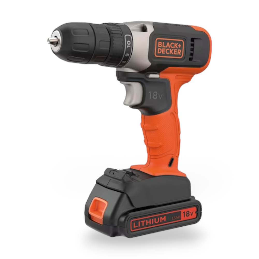 Visseuse sans fil 18V avec 72 accessoires et 2 piles + coffret premium DCD 001 C2AFC Black&amp;Decker