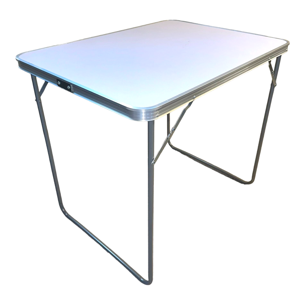 Table basse d'extérieur pliante 80x60 cm avec structure en acier et plateau en mdf Steely