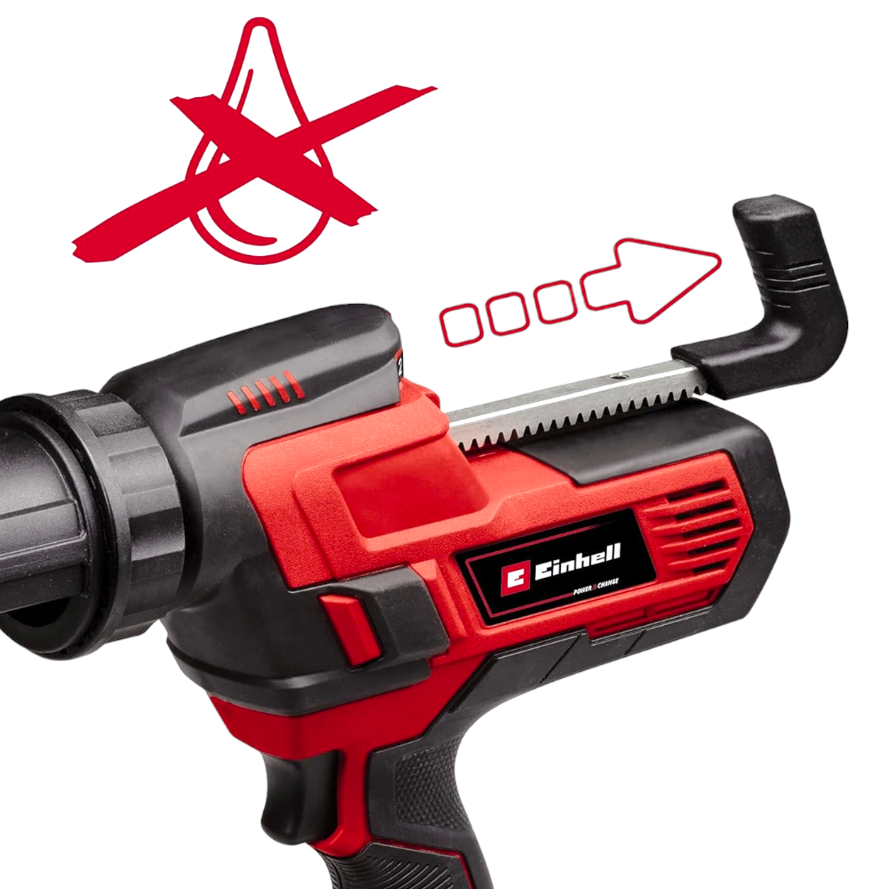 Pistolet à calfeutrer sans fil en cartouches Einhell TE-SG 18/28 LI