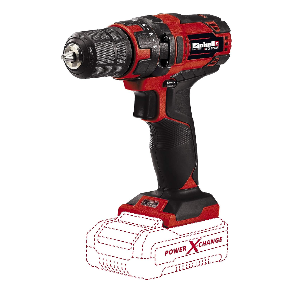 Perceuse-visseuse sans fil EINHELL TC-CD 18/35 LI avec éclairage LED intégré