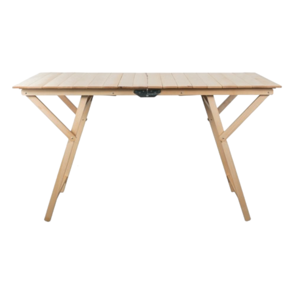 Table pliante en bois de hêtre massif 60x80H75 cm