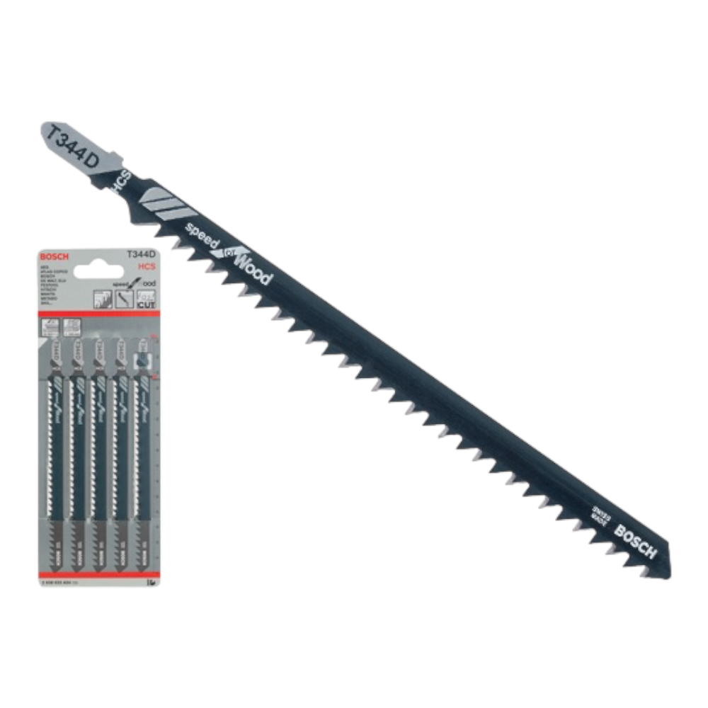 Lame de rechange pour scie sauteuse à bois T 344 D BOSH lot de 5 pièces