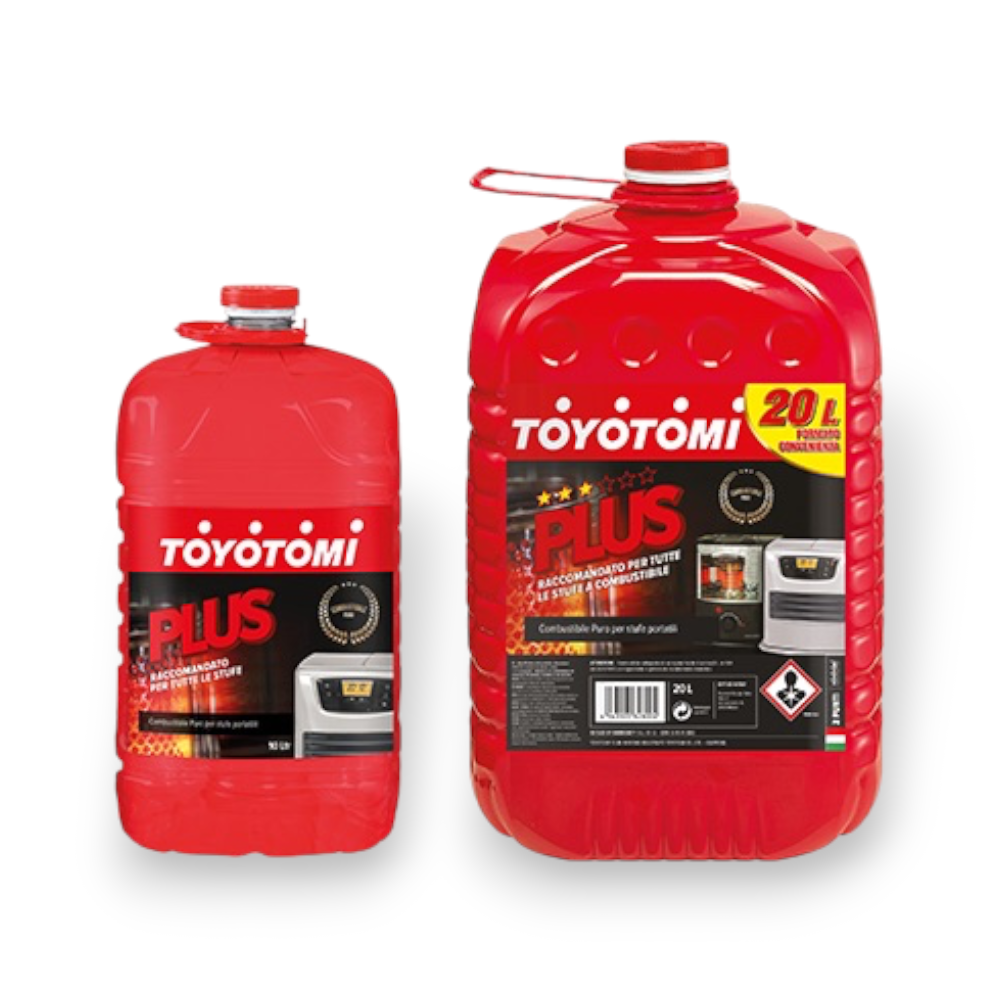 Combustible liquide avec bidon en PET recyclable pour réchauds portables TOYOTOMI PLUS
