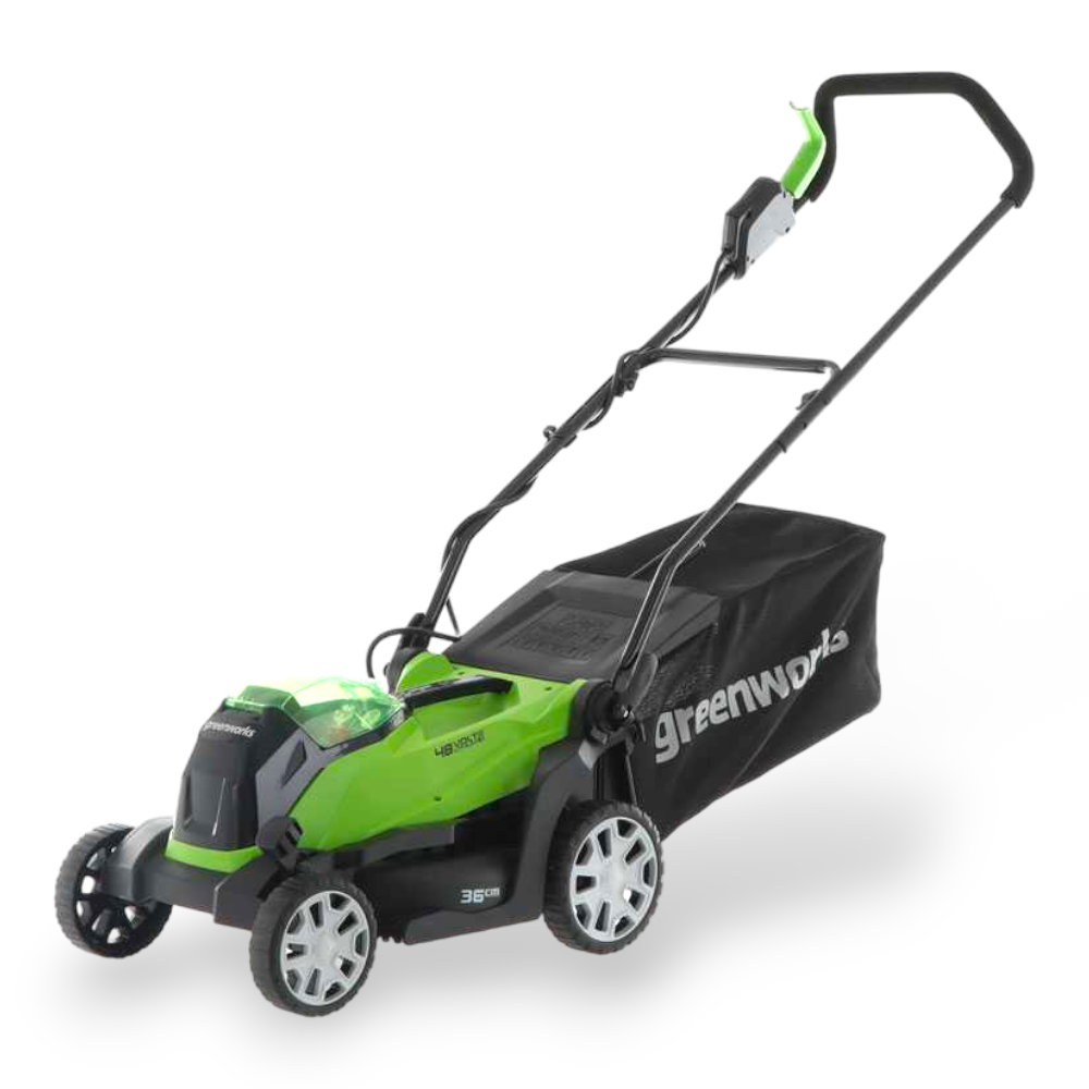 Tondeuse à gazon sur batterie 48 V avec hauteur de coupe réglable GREENWORKS G48LM36