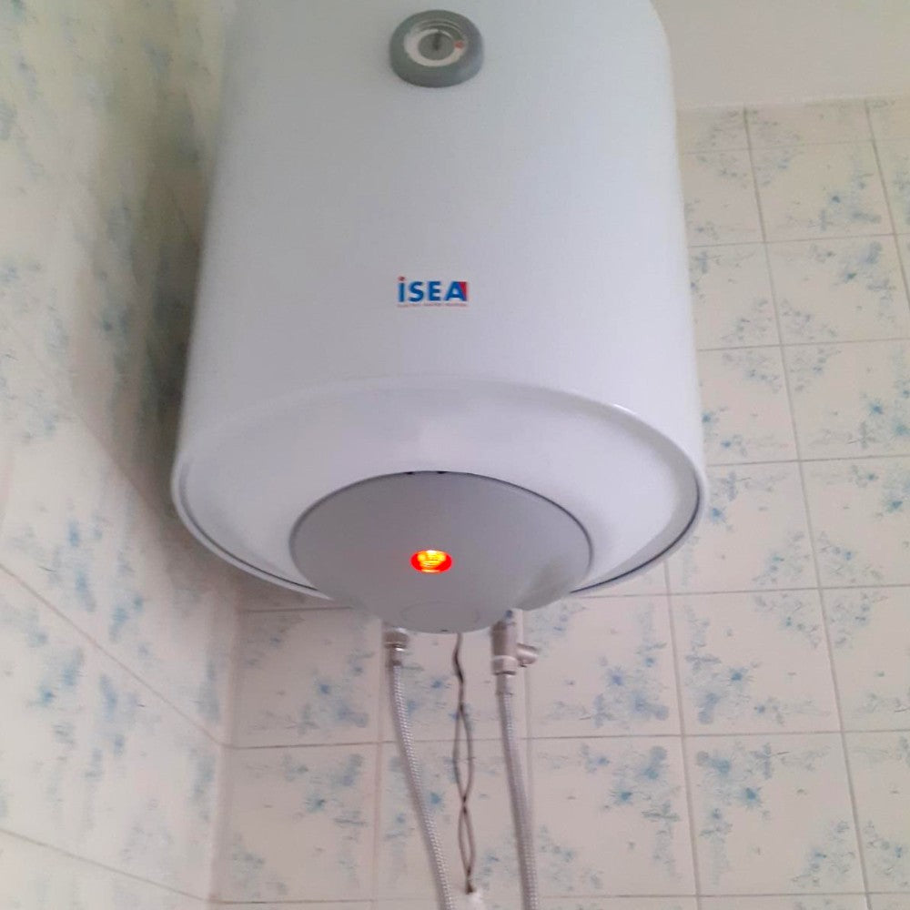 Chauffe-eau électrique vertical de 50 litres avec chaudière en acier ISEA