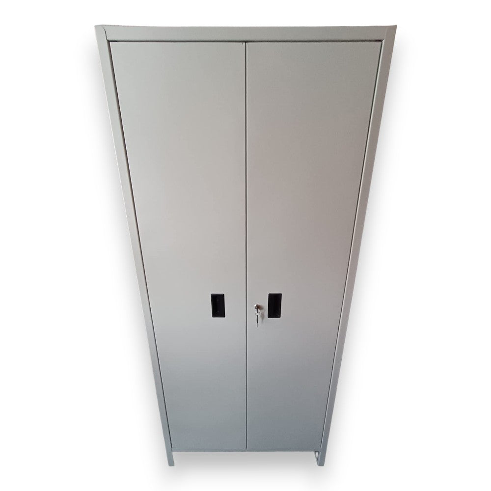 Armoire à balais en métal démontée à deux portes - cm.100x40x180h.