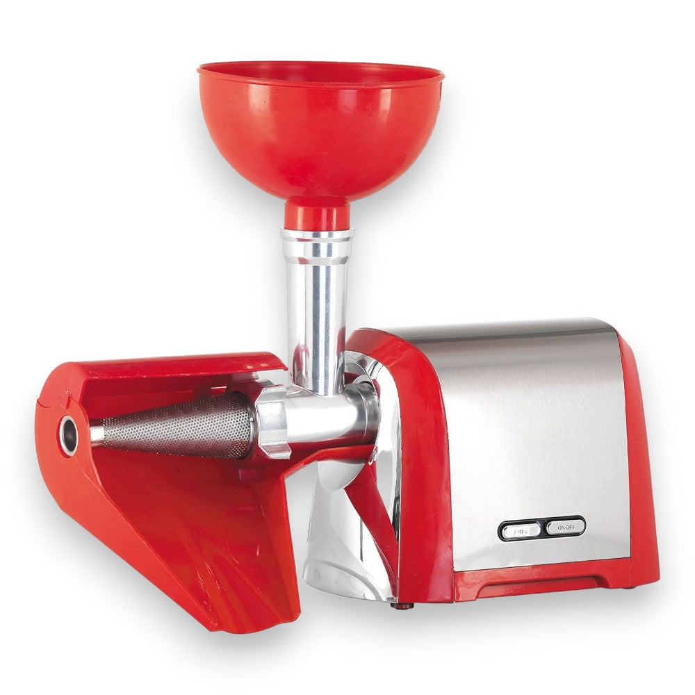 Presse-tomates électrique 600W avec corps et anneau en aluminium Palumbo Skuizzi