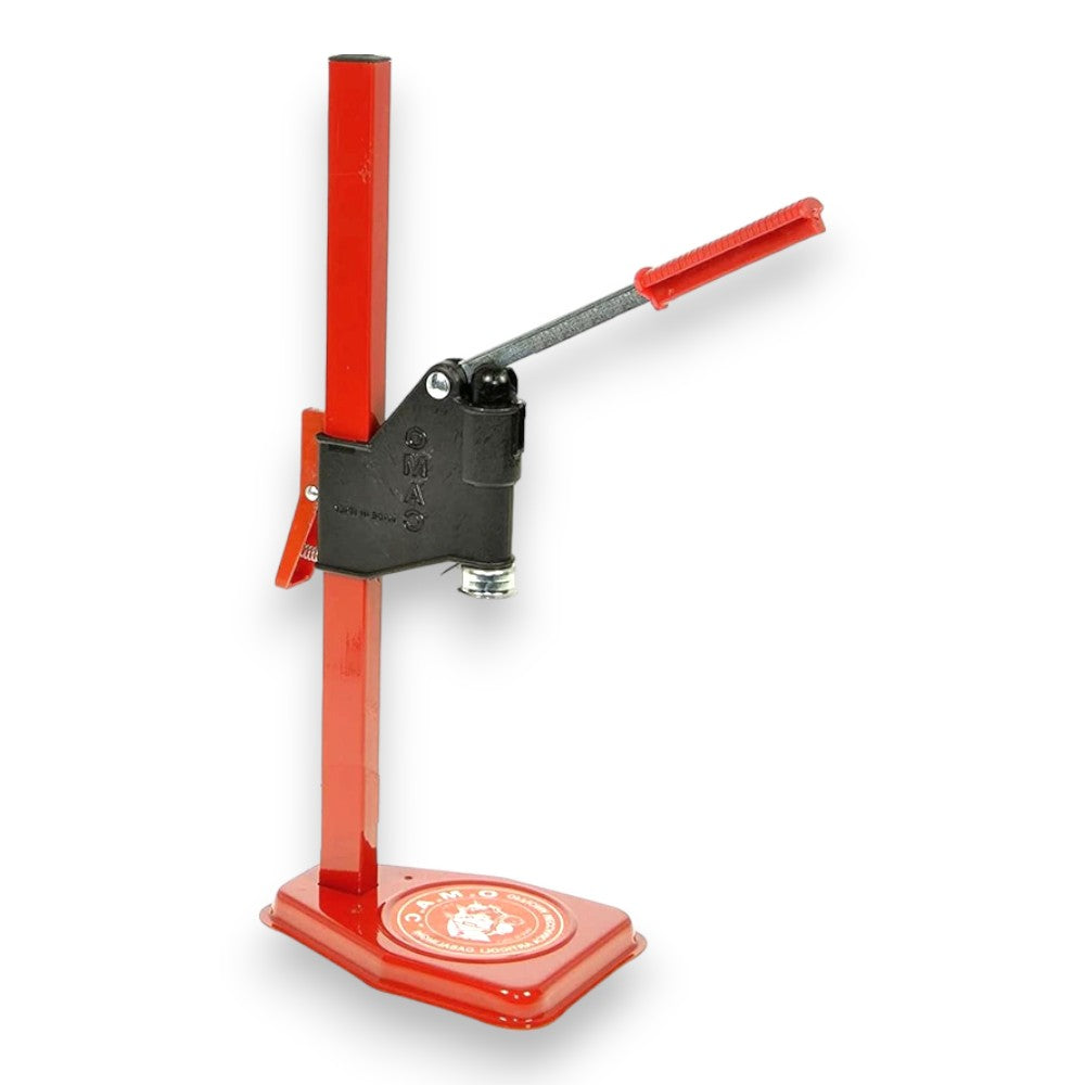 Tappatrice manuale con bloccaggio a fori per tappi a corona bottiglie di conserva lavorazione pomodoro OMAC
