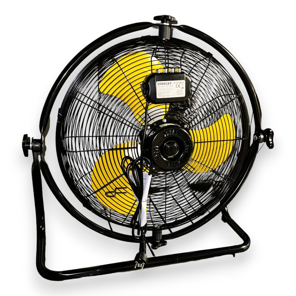 Ventilateur de sol industriel 180W avec orientation manuelle 360° Stanley 