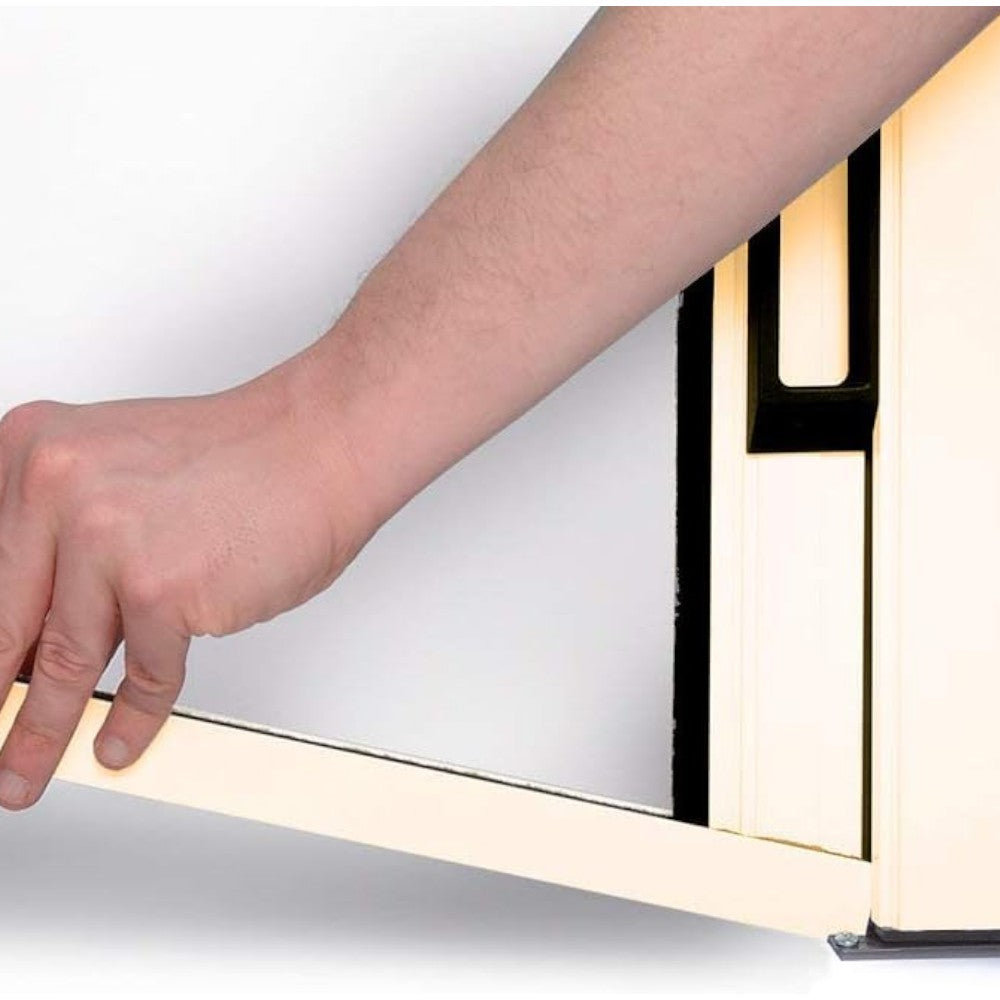 Moustiquaire à enroulement horizontal 150x250h cm avec profilés en aluminium pour portes et fenêtres