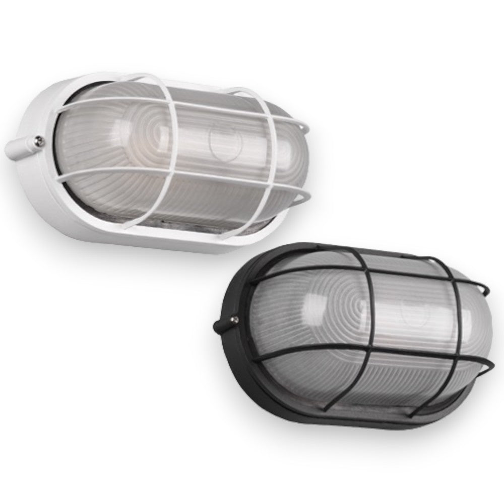 Plafonnier d'extérieur pour mur ou plafond en aluminium moulé sous pression avec grille de protection Algi