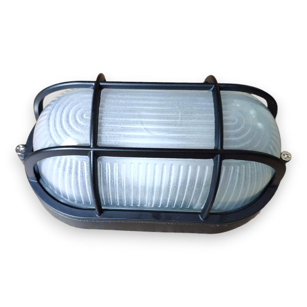 Plafonnier d'extérieur pour mur ou plafond en aluminium moulé sous pression avec grille de protection Algi