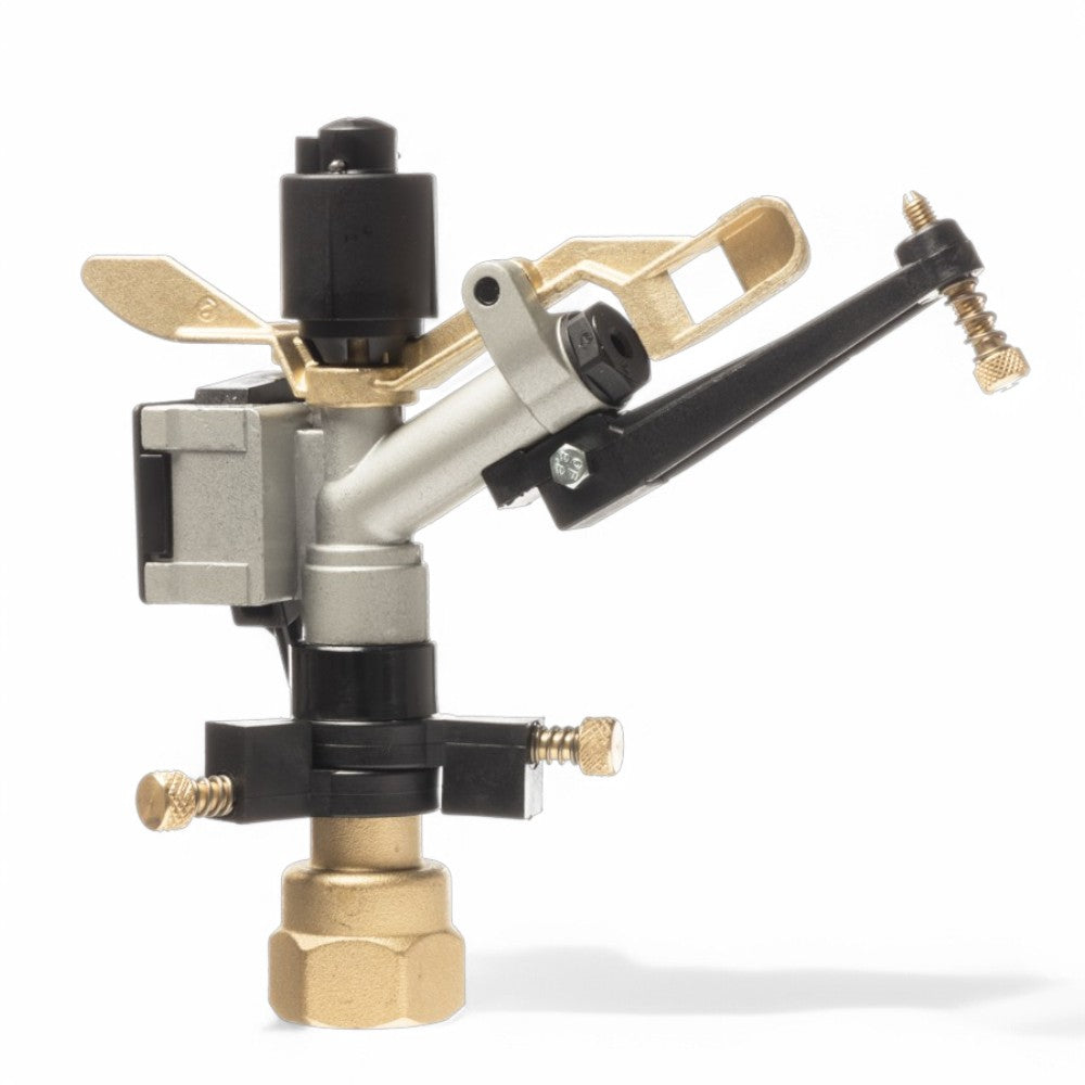 Irrigatore ad impulsi a settore per bassa pressione 1"F con corpo in alluminio e ugelli intercambiabili
