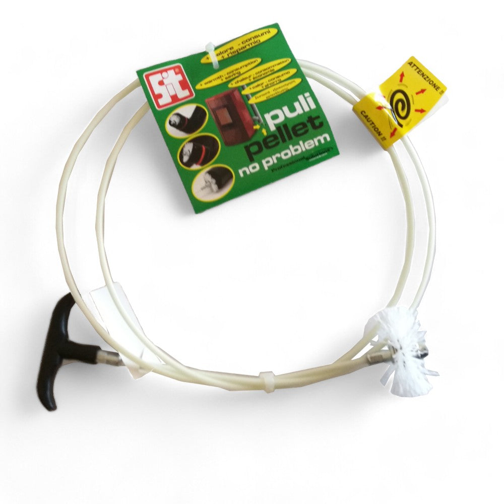 Kit brosse de nettoyage des conduits de cheminée pour poêles à pellets eco nettoyeur à pellets diamètre 80mm longueur 200cm