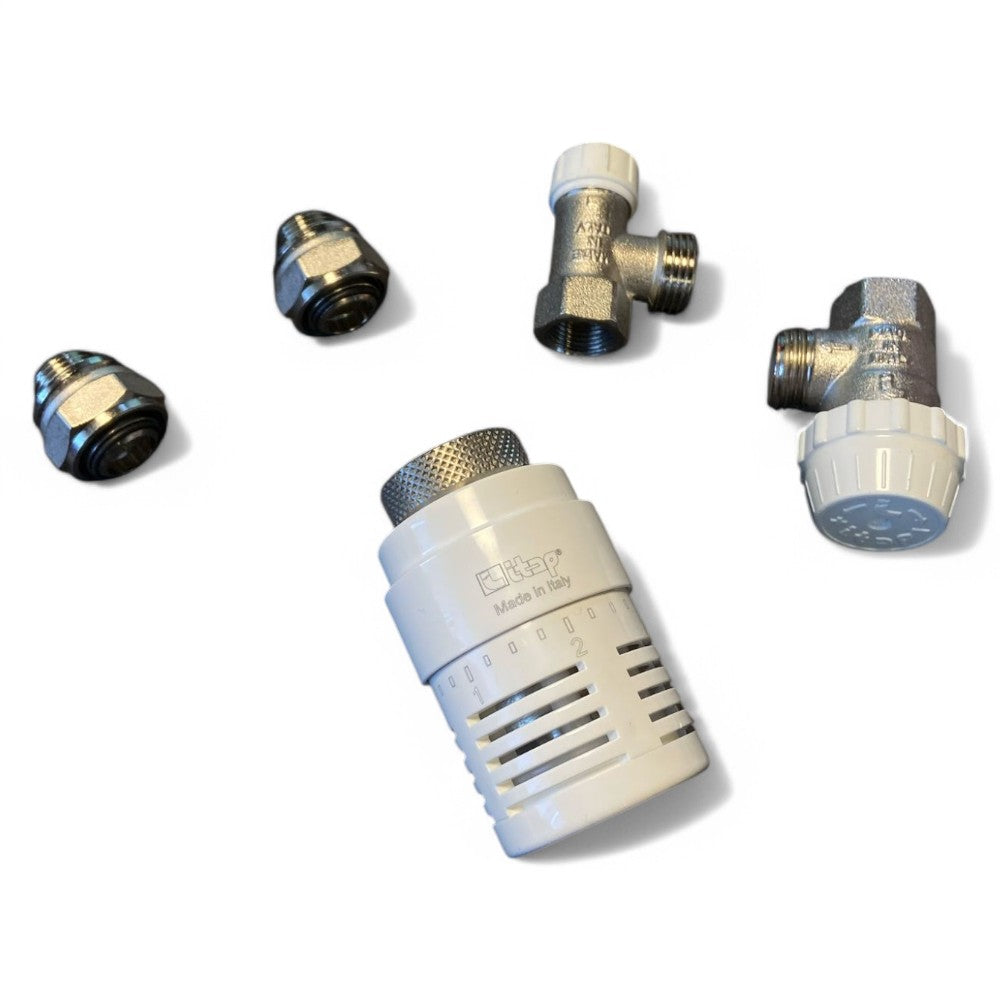 Kit Vanne Thermostatique Coudée avec Raccordement F Art.Kit3 - F 3/8"
