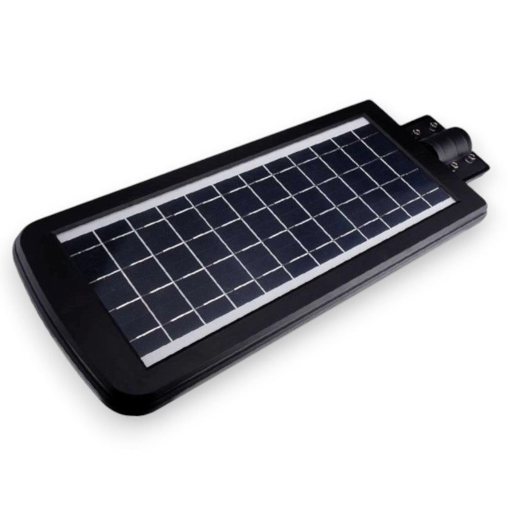 projecteur de rue avec panneau solaire de 12 watts - 1200lm - 6000k