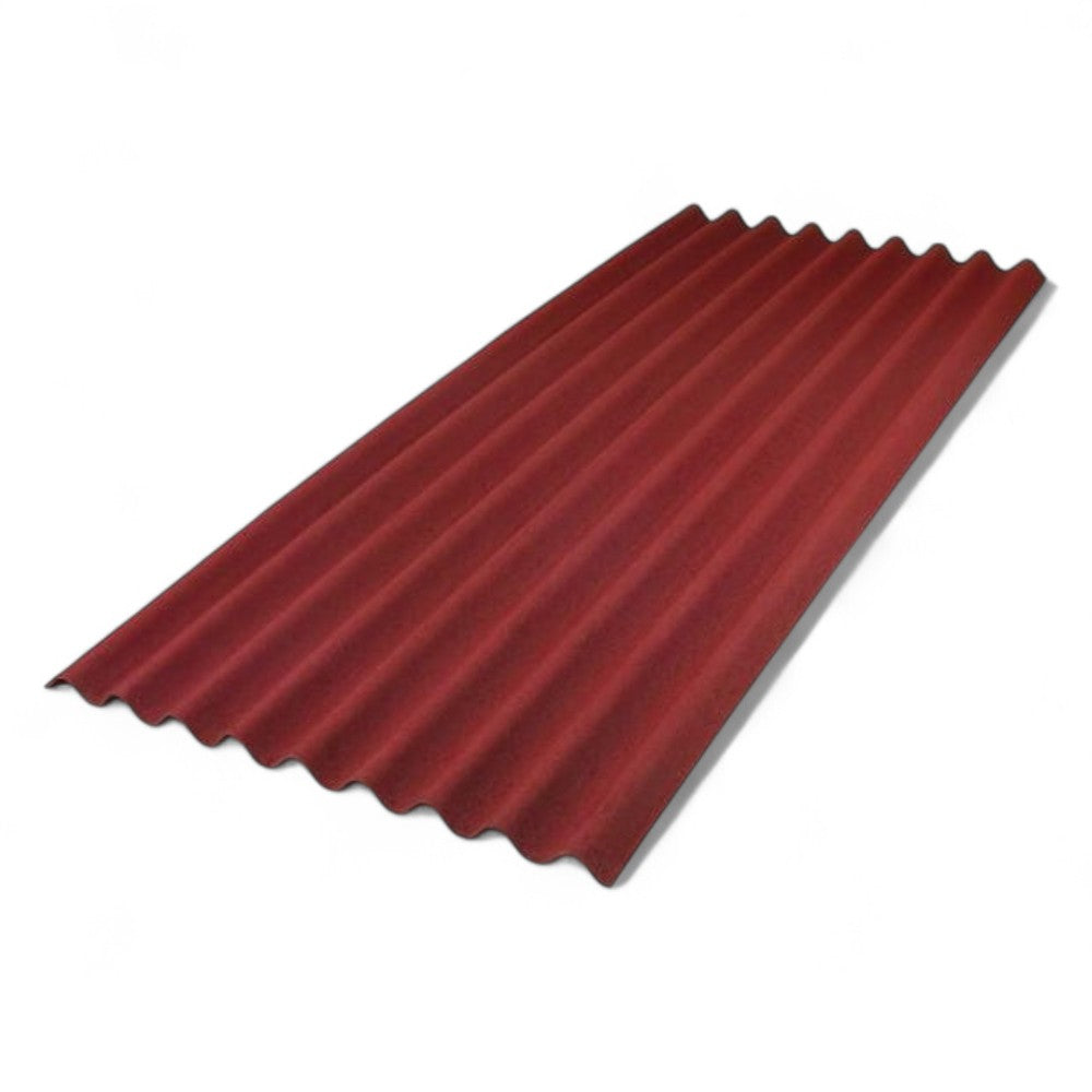 Lastre ondulate in fibra bitumata 85.5x200 cm per tettoie e coperture