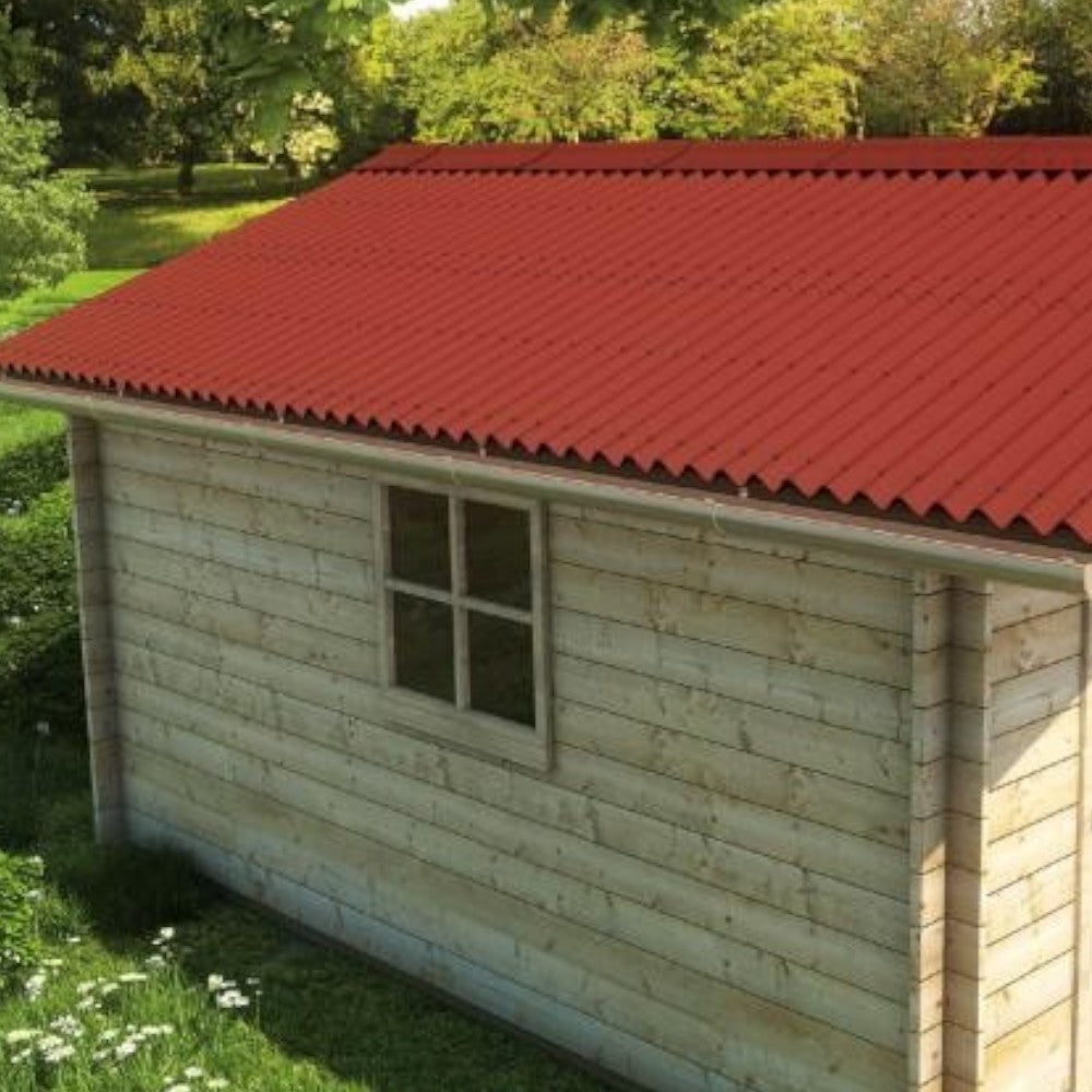 Lastre ondulate in fibra bitumata 85.5x200 cm per tettoie e coperture
