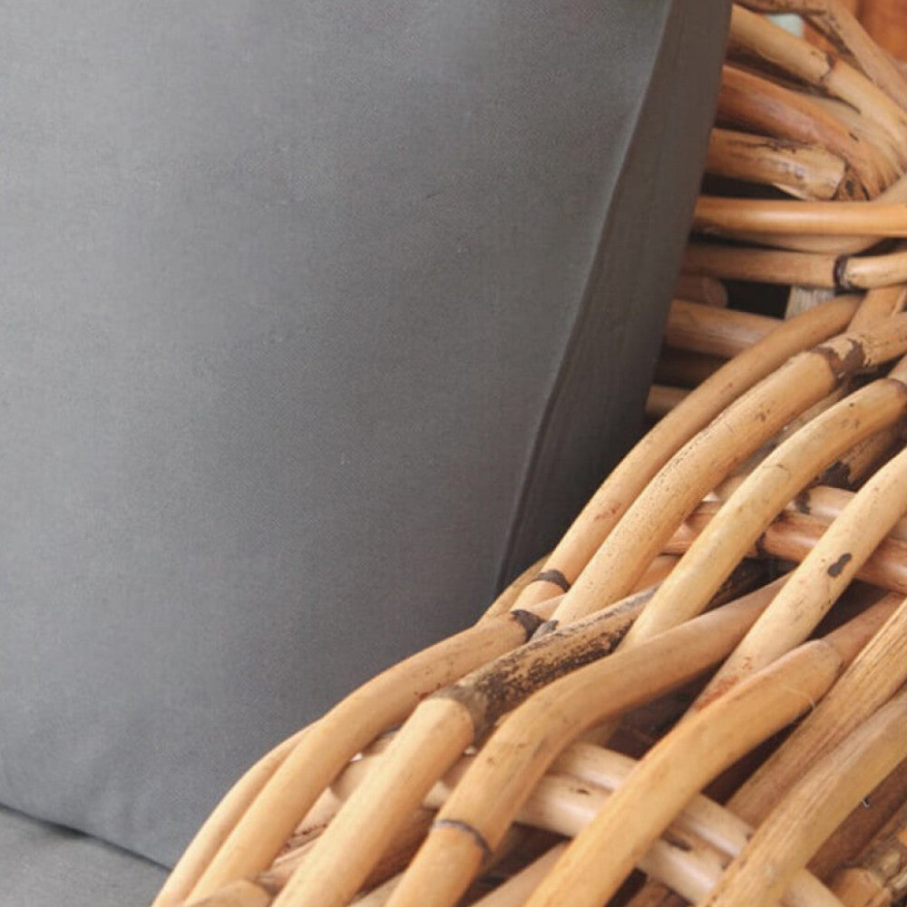 Fauteuil modulable avec coussins en rotin naturel Porto Cervo
